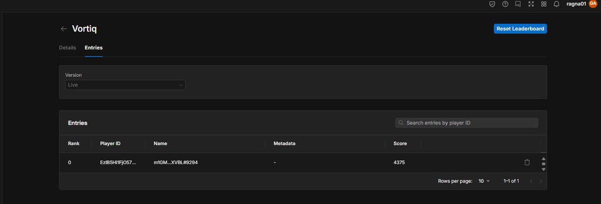 Been cooking <a href="/vortiqhq/">Vortiq</a> leaderboard system. Using <a href="/unity/">Unity</a> gaming services, while also utilising @MagicBlock SOAR (Solana Onchain Achievements and Rewards) to keep it on-chain using <a href="/JupiterExchange/">Jupiter</a> wallet IDs as core means of authentication.

Can't wait to finish this and ship it