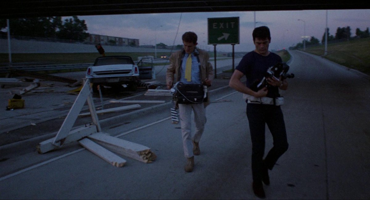 booce's tweet photo. thinking about Medium Cool (1969, dir/DP: Haskell Wexler). a newsroom, a city, a line quietly crossing. https://t.co/aov4po82PH