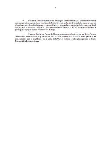El Consejo Permanente adoptó por aclamación la resolución “Seguimiento de la situación en Nicaragua”
documentsearch.oas.org/search/es/CP_R…