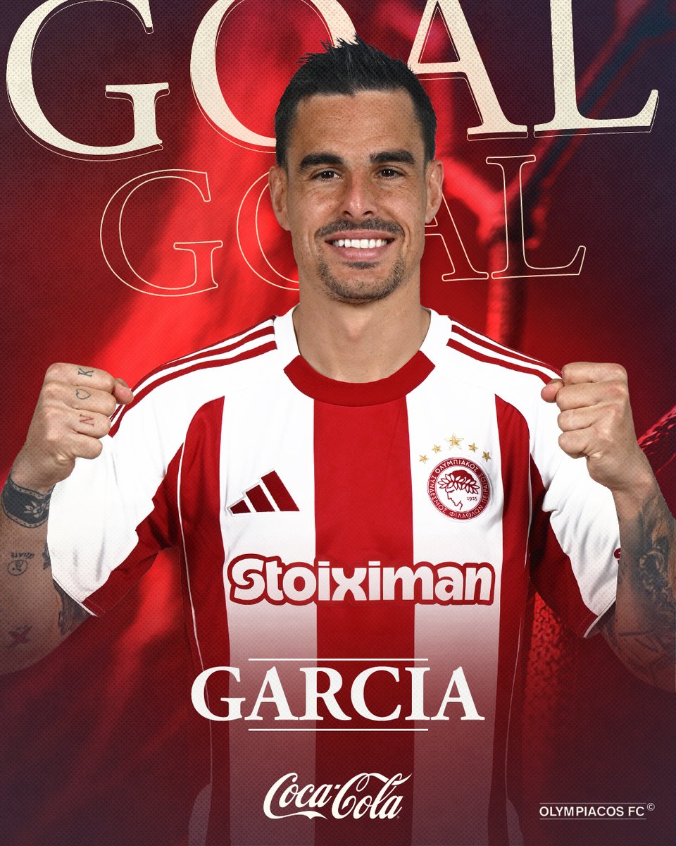 olympiacosfc's tweet photo. 3': ΓΚΟΛ για την ομάδα μας με τον Γκαρθία και 0-1! / 3': GOAL for Olympiacos! García scores! 0-1!

#OlympiacosFC #ASTOLY #slgr https://t.co/8N37eYVrLc