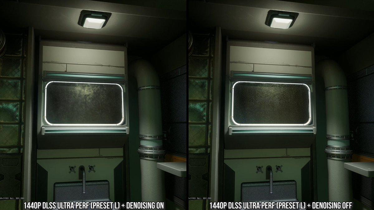 digitalfoundry's tweet image. A summary of our DLSS Preset L results, plus the remarkable discovery that disabling a game's denoiser and letting DLSS take over denoising duties effectively solves DLSS 4.5's issues with RT effects: digitalfoundry.net/features/dlss-…