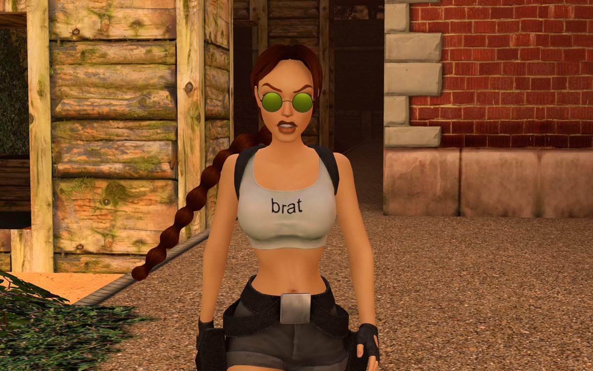 ctrl_zaz_'s tweet photo. Hi everyone! I posted my first mod! a retexture of Tomb Raider Remastered, inspired by Charli XCX's Brat. I'll definitely be making more edits. Here's the link: https://t.co/D7Ij9eOgw4 https://t.co/TLPIl29Uw4