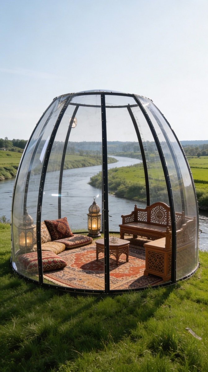 ModernCaravan's tweet photo. #قبة_الصحراء من #القافلة_الحديثة تجربة تخييم مختلفة وفاخرة
تصميم عصري على شكل قبة يمنحك رؤية بانورامية للطبيعة
هيكل حديد قوي معالج ضد الصدأ والرطوبة
تركيبها سريع وسهل وتعتبر الخيار الامثل للتخييم الفاخر ولتجربة مميزة في البر او في استراحتك الخاصة او وسط الطبيعة الخلابه https://t.co/L0a3ijwPOf