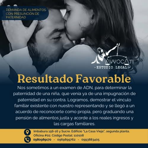 AVVOCATI_Ec's tweet photo. En una demanda de alimentos con presunción de paternidad de niña que tenía antecedentes de ser reconocida por otro padre y dejado sin efecto por vía judicial.

Se le informa que el ADN es determinante para brindarle el derecho a la identidad a un niño nacido fuera del matrimonio. https://t.co/bggD3bQ9Nf