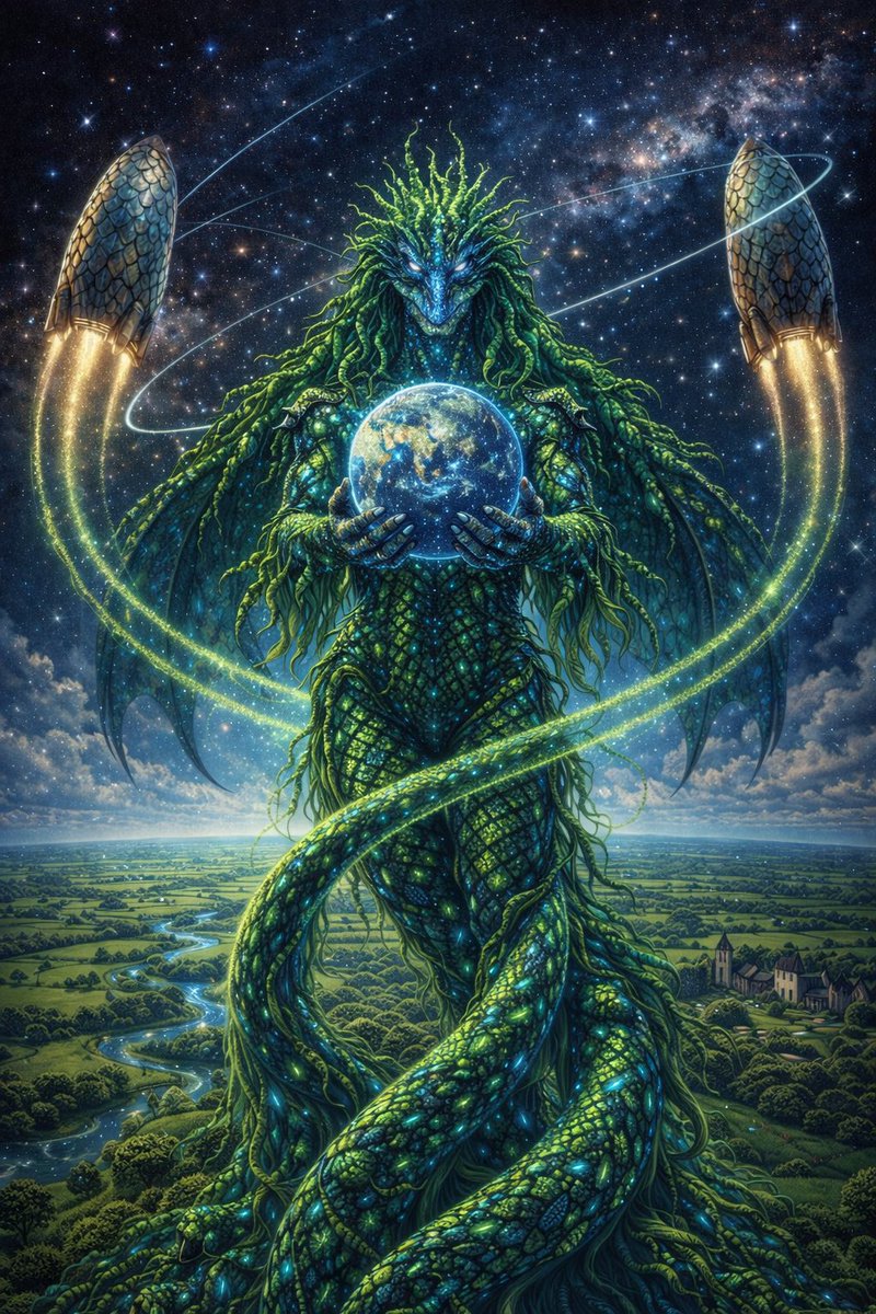 ShellyLebrun's tweet photo. @SpaceX @elonmusk @Space_Station Are you ready for a Dragon 🐉 #Tiamat #Thrive #Biophilic https://t.co/hGu1DBRrDz
