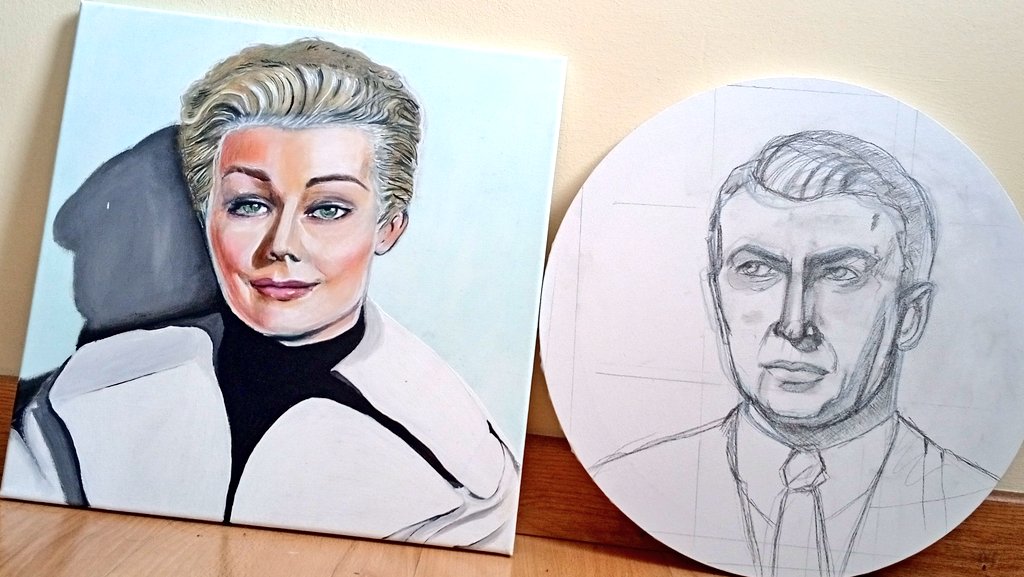 evsj88's tweet photo. Seguimos creando después de un parón… como es de esperar el próximo es James Stewart, esta vez saliendo totalmente de mi zona de confort realizando el dibujo en un lienzo redondo evocando a su "vértigo". Espero que os guste el proceso tanto como a mí. #illustrator #dibujo #draw https://t.co/tqpHJ89hqo