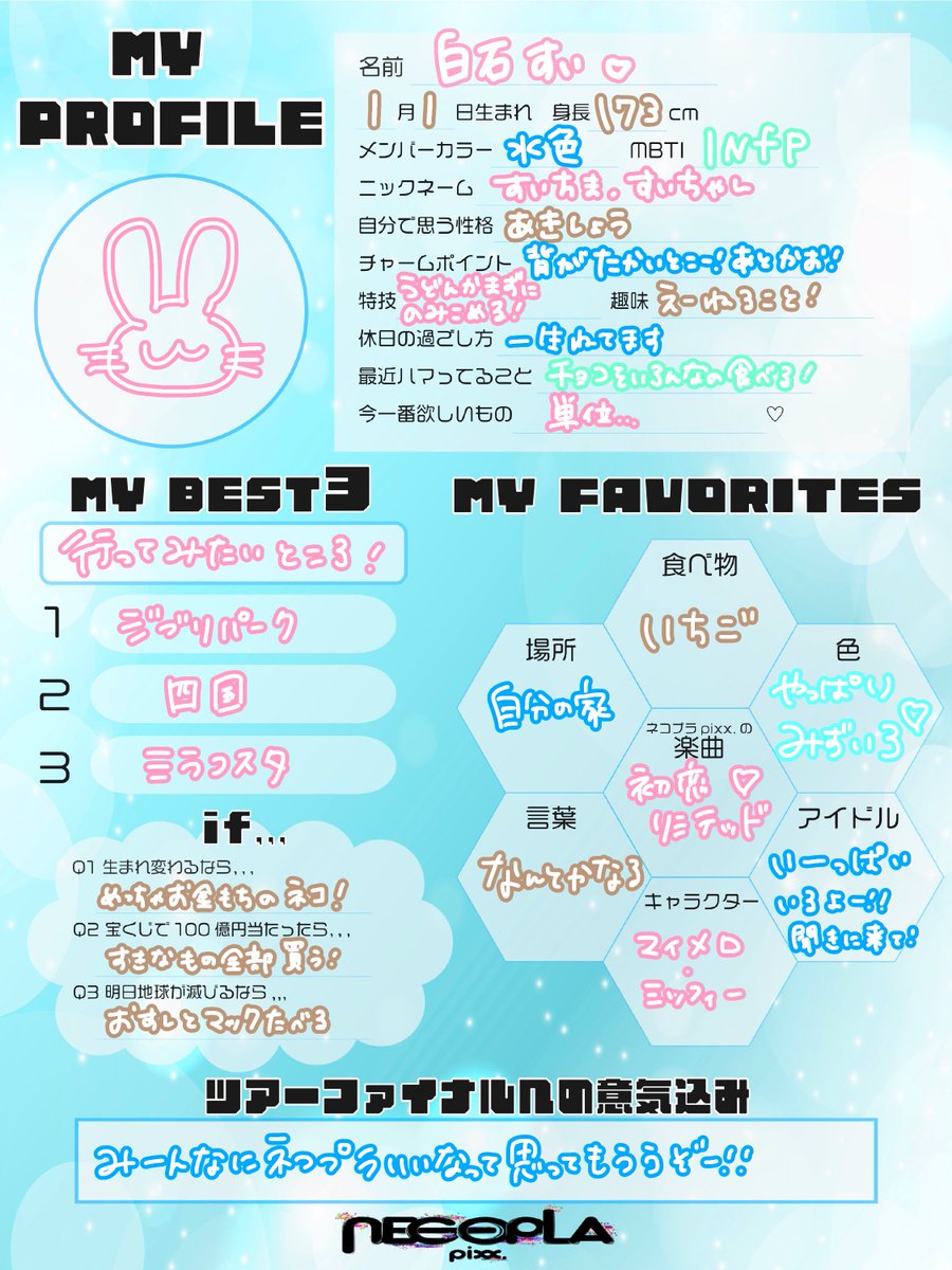 THE 普通 なプロフィールをご覧あれ