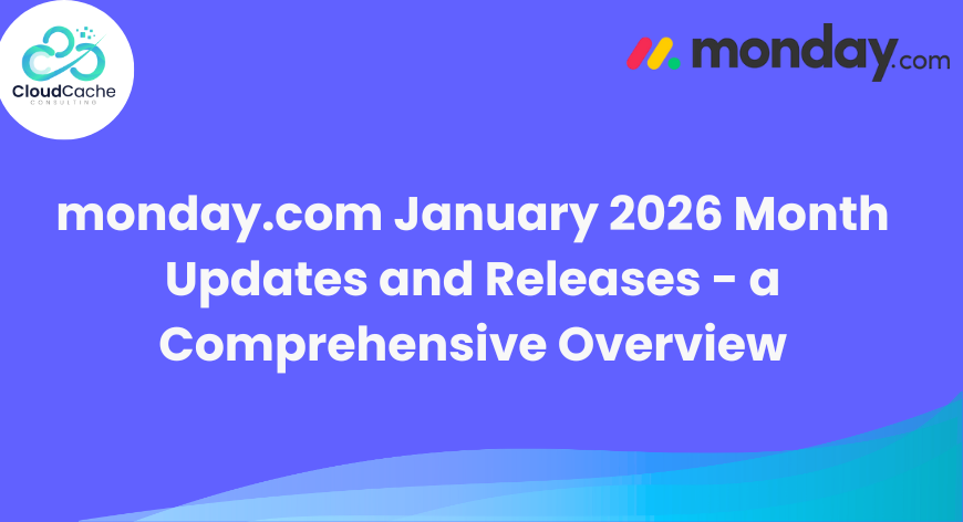 Cloudcachecon's tweet photo. Want to get more out of https://t.co/rm31nFM9L1 in 2026? 
We’re breaking down the January releases and updates that will help you work faster and smarter.

 Dive into the full blog here: [https://t.co/6A18mKw2GX]

#monday.com #Updates #TeamWork #CloudCache #mondaygoldpartner https://t.co/0VZX1zD1vh