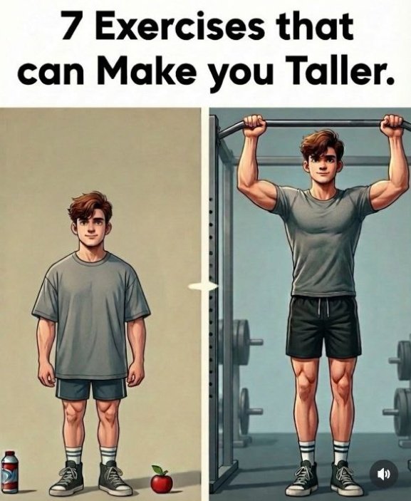 healthh_booster's tweet photo. 7 EXERCISES THAT CAN MAKE YOU TALLER

THREAD 🧵 https://t.co/61p9zwqLlA