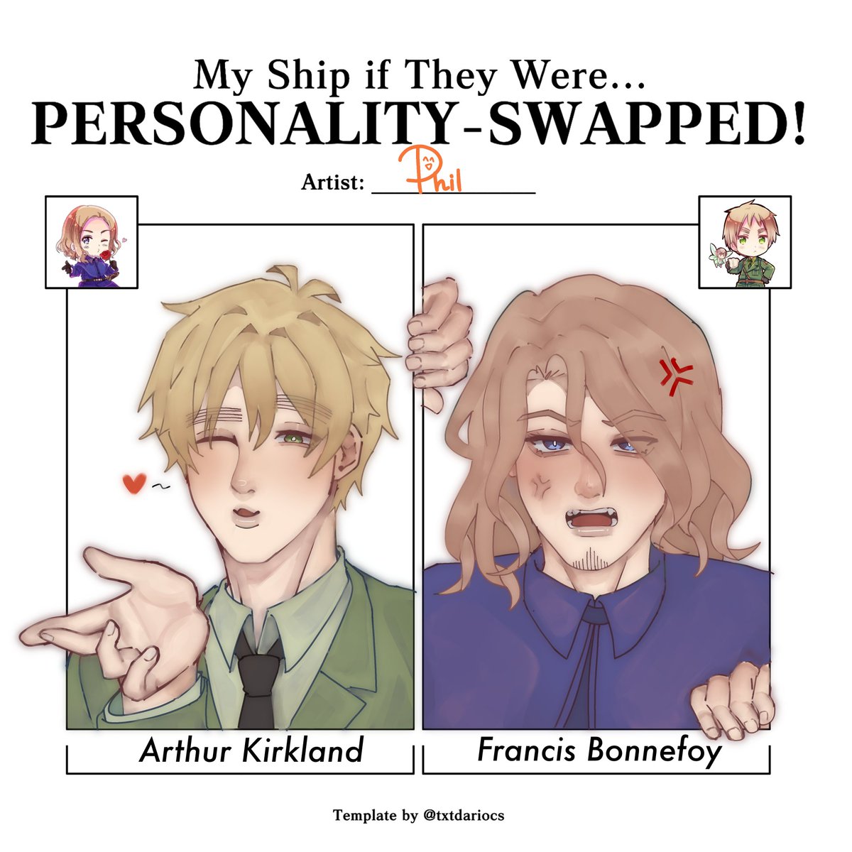 hetalia #hwsengland #hwsfrance #ヘタリア #アサフラ