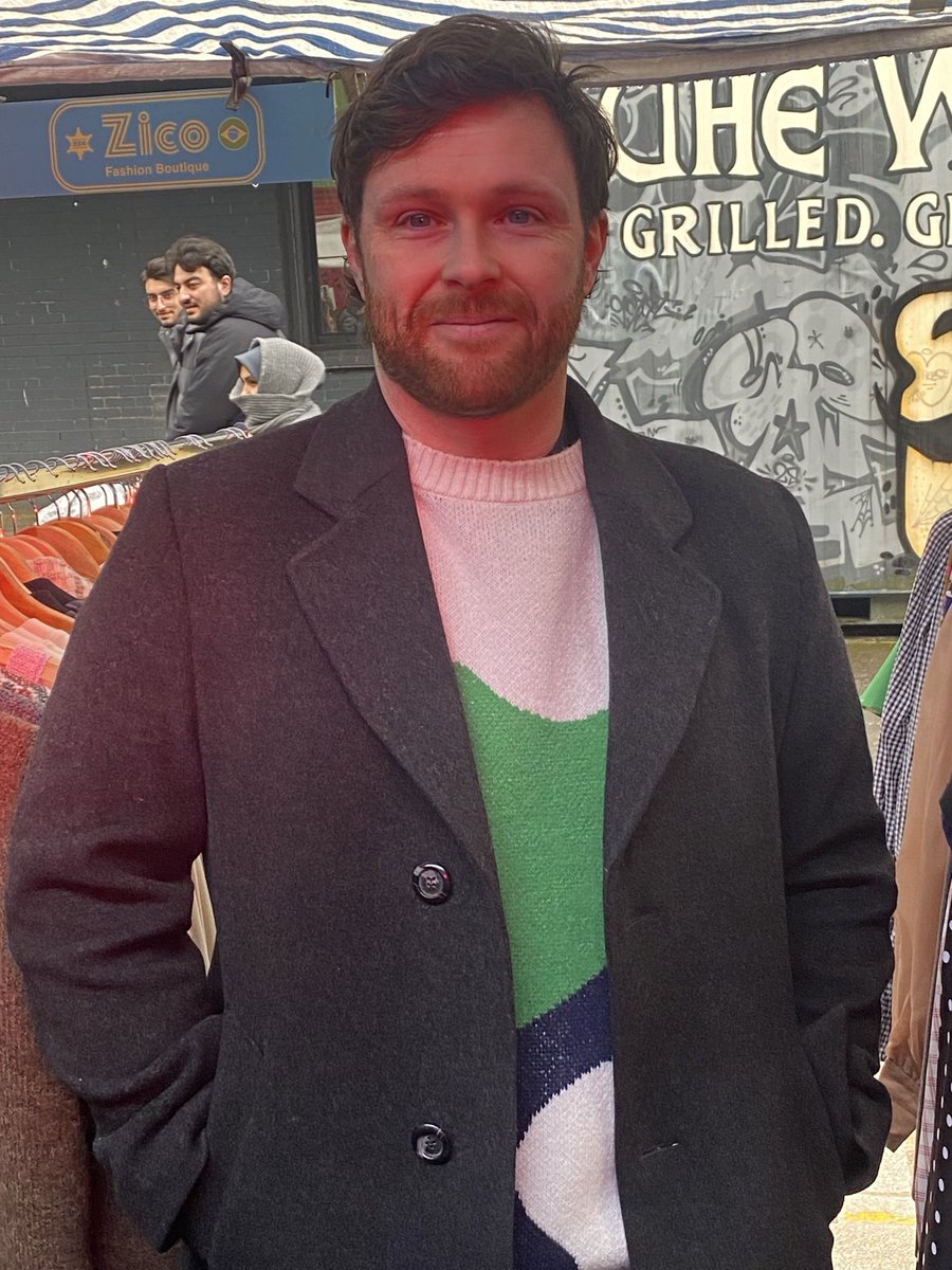 Great to meet Tony this week at Zico’s here wearing his fab new Cubic Teardrop jumper #cubic #zicofashionboutique #TheBarrasMarket