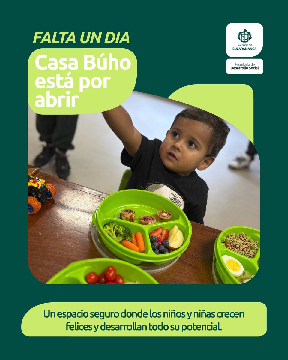 ✨ ¡Falta solo 1 día! ✨
Casa Búho abre sus puertas en Bucaramanga 🦉💛
Un espacio pensado con amor para el cuidado de nuestros niños y niñas, donde podrán desarrollar todo su potencial, aprender, soñar y, sobre todo, ser muy felices.