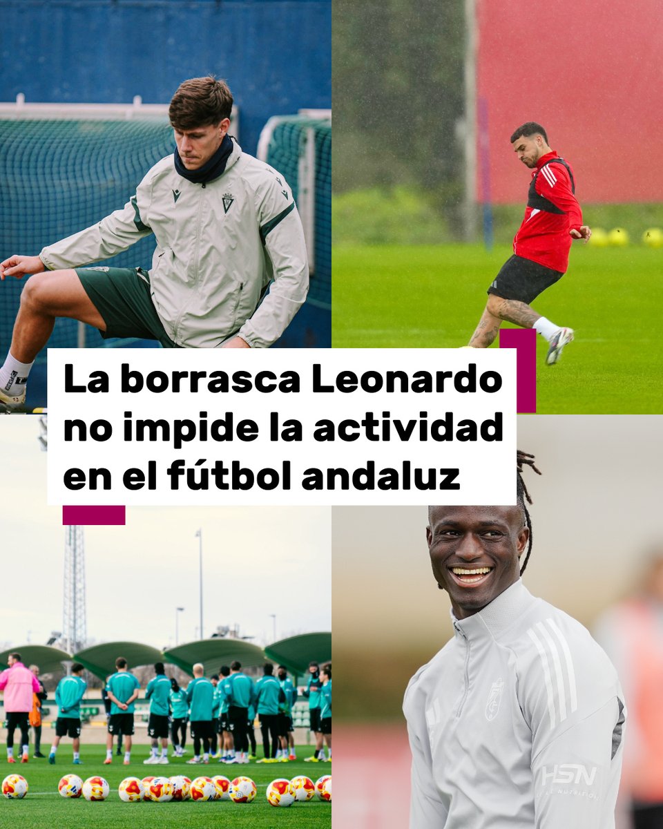 101TVSevilla's tweet image. ⚽🌦️ El temporal de la borrasca Leonardo no impide la actividad en los equipos de fútbol andaluces de las principales categorías.

📲 Más información en 101tv.es 

#Borrasca #Entrenamiento #Futbol