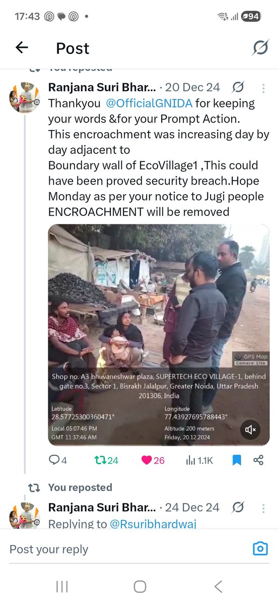 <a href="/abhishek_nefowa/">Abhishek Kumar</a> <a href="/OfficialGNIDA/">Greater Noida Industrial Development Authority</a> <a href="/noidapolice/">POLICE COMMISSIONERATE GAUTAM BUDDH NAGAR</a> <a href="/DCPCentralNoida/">DCP Central Noida</a> <a href="/CP_Noida/">CP Noida</a> <a href="/MedhaRoopam/">Medha Roopam</a> <a href="/dgpup/">DGP UP</a> <a href="/ChiefSecyUP/">S.P. Goyal, Chief Secretary, GoUP</a> <a href="/CMOfficeUP/">CM Office, GoUP</a> <a href="/myogiadityanath/">Yogi Adityanath</a> Encroachments are Security breach, easy target for chain, mobile snatchers. Petrolling had also stopped  <a href="/Uppolice/">UP POLICE</a>.Moreover seems these Encroachments makes pocket warm to few people that's why nothing has been done x.com/Rsuribhardwaj/… <a href="/myogiadityanath/">Yogi Adityanath</a> <a href="/PMOIndia/">PMO India</a> <a href="/narendramodi/">Narendra Modi</a>