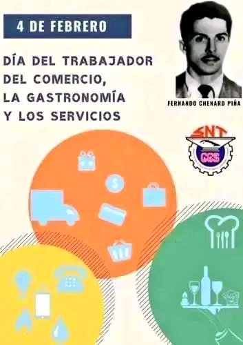 La felicitación a los trabajadores del Comercio, la Gastronomía y los Servicios.
#SanctiSpíritusEnMarcha
<a href="/DeivyPrezMartn1/">Deivy Pérez Martín</a> <a href="/DiazCanelB/">Miguel Díaz-Canel Bermúdez</a> <a href="/DrRobertoMOjeda/">Dr. Roberto Morales Ojeda</a> <a href="/PartidoPCC/">Partido Comunista de Cuba</a>