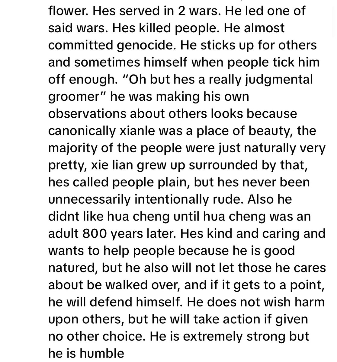 va_layla's tweet photo. Let’s stop pushing this xie lian committed genocide narrative yeah https://t.co/FGpeYukR89