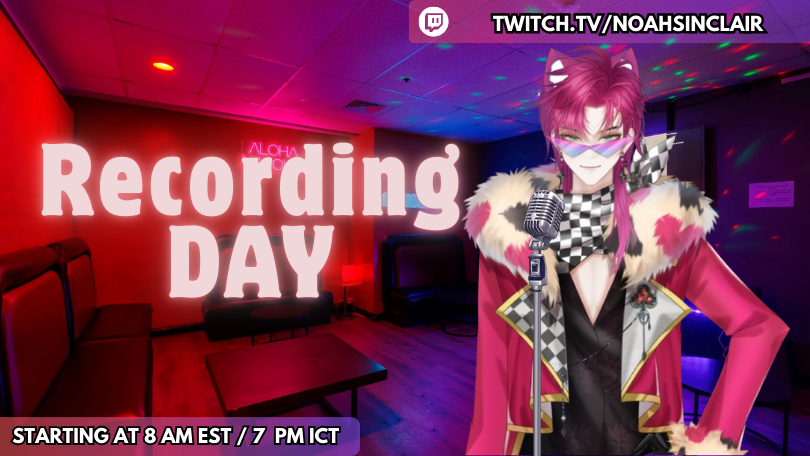 NoahSinclair_VT's tweet photo. We have a recording session at 7:00 pm ICT,    
✧Let's record a cover together✧【EN/FR 18+】      

⚔️Live at: https://t.co/p9WJYEm9zw 

#envtuber #Vtuber #NoahSinclairVT #SinclairIsLive https://t.co/vKfpgeeZqN