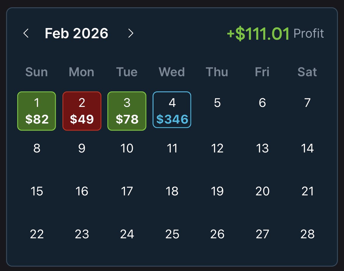 sirlaflare's tweet photo. +$111 Feb ✅

Angel number 111 = stay focused, stay disciplined, stay aligned. ✨

No chasing. No guessing.
Just execution and math 🥷📊

#ArbNinja #TrustTheProcess #shiestyarbs #sportsbetting #bettor #oddsjam https://t.co/ClTqO30OAz