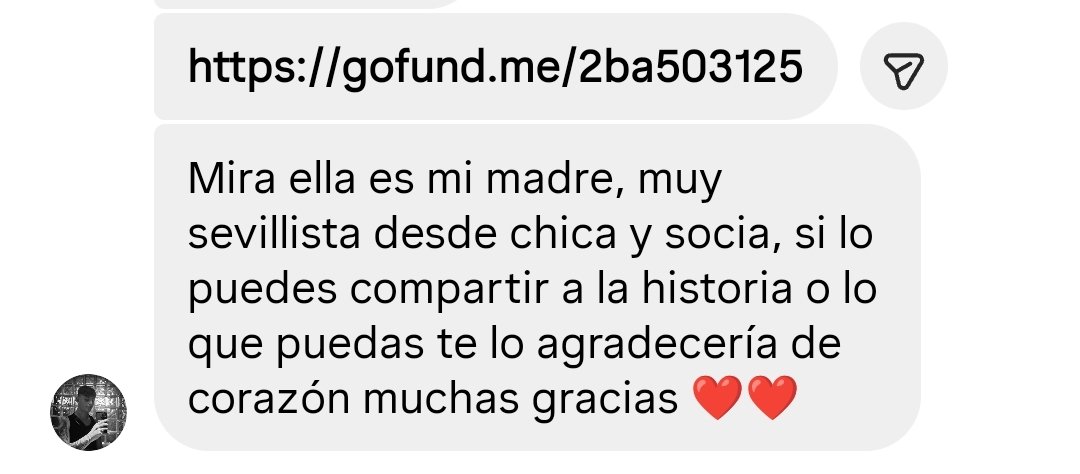 mivida_sfc's tweet image. 🚨Difusión máxima por favor. Aquí es cuando te das cuenta que nuestros problemas no son verdaderos problemas 

Demostrad lo que hace el sevillismo y como nos ayudamos entre sevillistas. Son de los nuestros