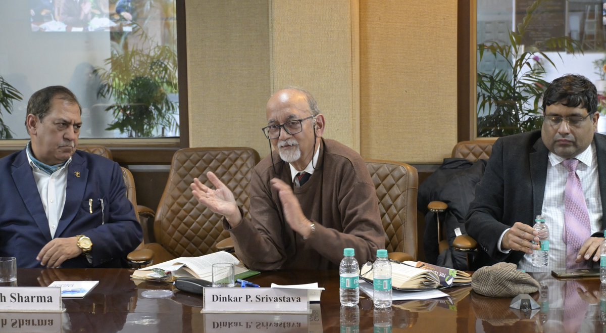 IDSAIndia's tweet photo. MP-IDSA hosted a discussion on the book 'Pakistan: Ideologies, Strategies and Interests' by Amb Dinkar P Srivastava. The session was chaired by DG @SujanChinoy with insights from discussants Lt Gen Rakesh Sharma &amp; @ACPShukla , followed by lively Q&amp;A session. https://t.co/7EH0XZ0Jdg