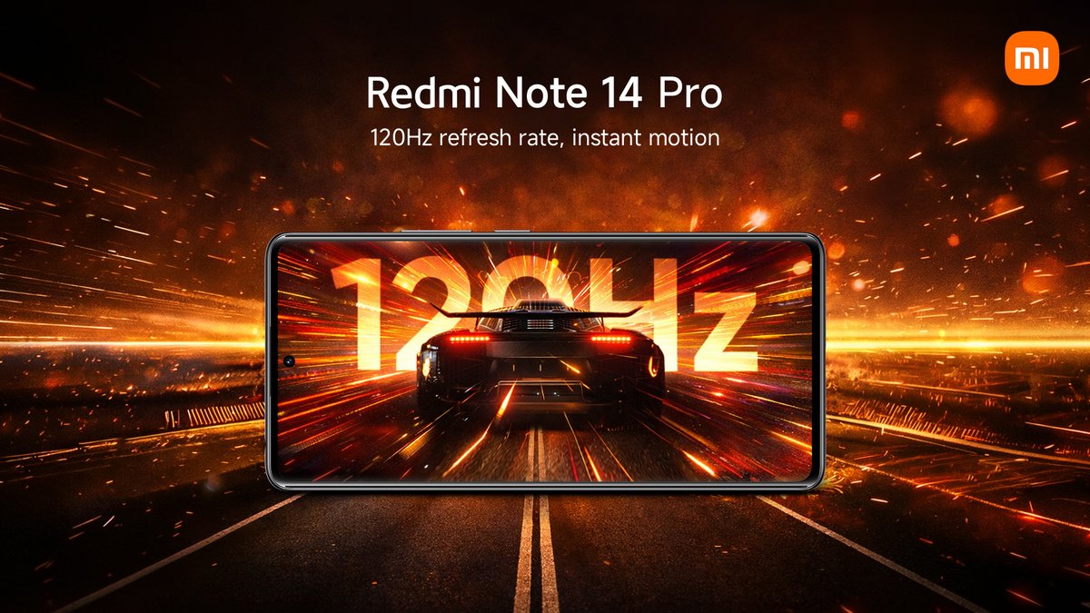 Xiaomi_Pakistan's tweet photo. #RedmiNote14Pro keeps motion smooth, sharp, and effortlessly responsive, ensuring your screen stays perfectly in sync with you. ⚡📱

Buy now:
Xiaomi Sale: https://t.co/Tbe6zRzIGX
Mistore: https://t.co/6Yf8mstWDz
Corecart: https://t.co/eFFO389lIL
Daraz: https://t.co/JiYqrGJ2C1 https://t.co/pAijKXPSHo