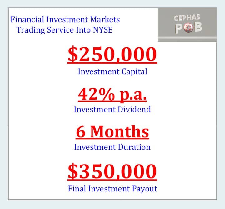 hlsp_pob's tweet photo. #CEPHAS Personal Private Investment (#CPPI)
#USDT #NYSE
This is an #investment markets #Trading opportunity which attracts 42% per annum for a period of 6 months only
Expect this year to be a great one for the brave and courageous people
#Invest with Me now and thank Me later https://t.co/xZREzdKYVI