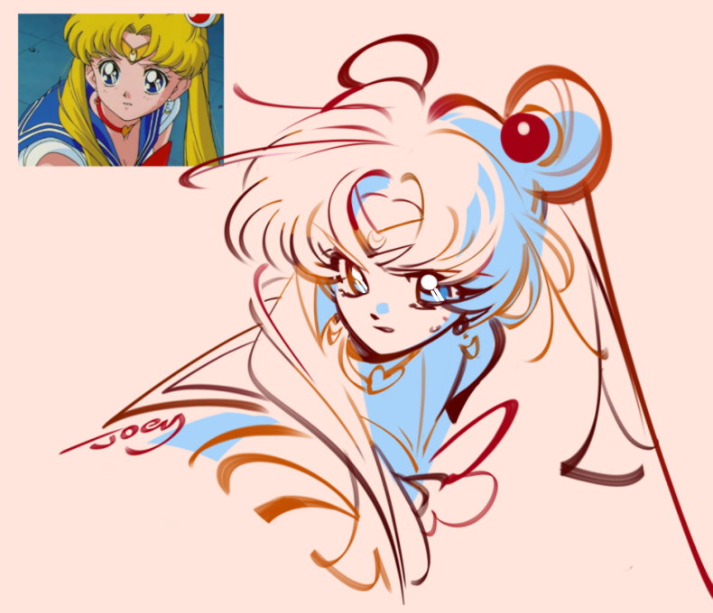 セーラームーン ,月野うさぎ 「セーラームーン 楽しく描かせていただきました! #sailormoonredra」|Joeyのイラスト