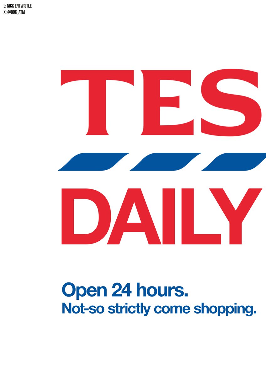 BOC_ATM's tweet image. My first poster in response to today's @OneMinuteBriefs   #Supermarkets creative challenge.

This one's for @Tesco 

Inspired by @TessDaly &amp;amp; @bbcstrictly