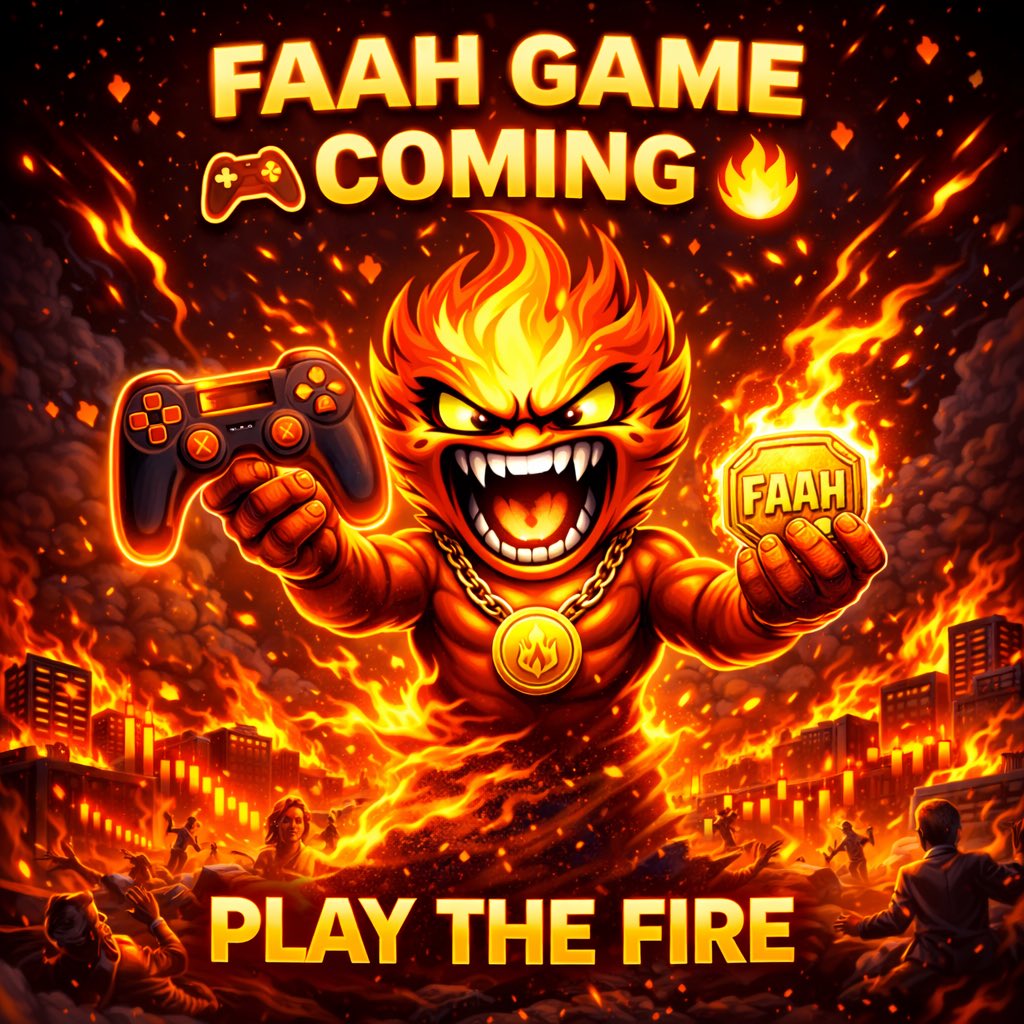 Faahcoin's tweet photo. Not a roadmap update.
Not a chart post.

A GAME.

Play the fire.
Hold the chaos.
Win early. 👀🚀
 
#faah #faahcoin #memecoin #trendingcrypto https://t.co/7c8pBRiXKn