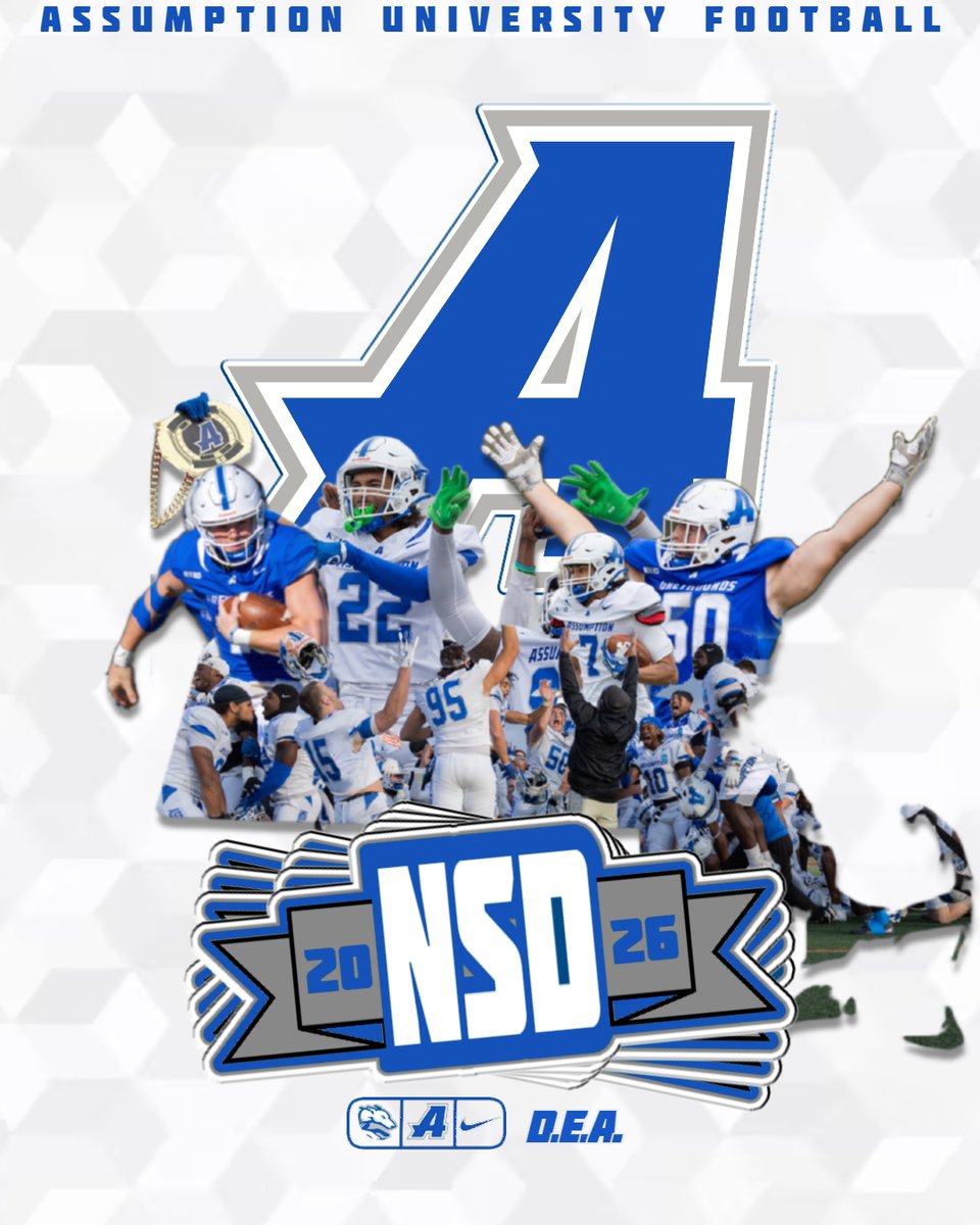 Assumption University Football tweet media