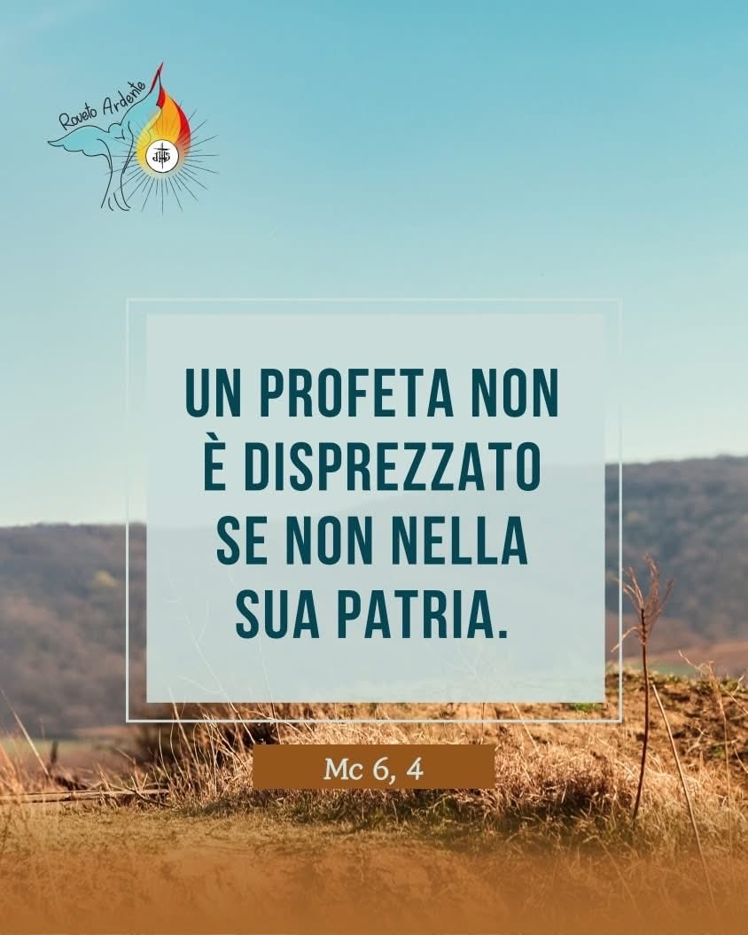 Il Vangelo di oggi ci insegna a guardare le persone più vicine con occhi nuovi, liberi dal pregiudizio.

#dalVangelodioggi 📖✨🙏🏻