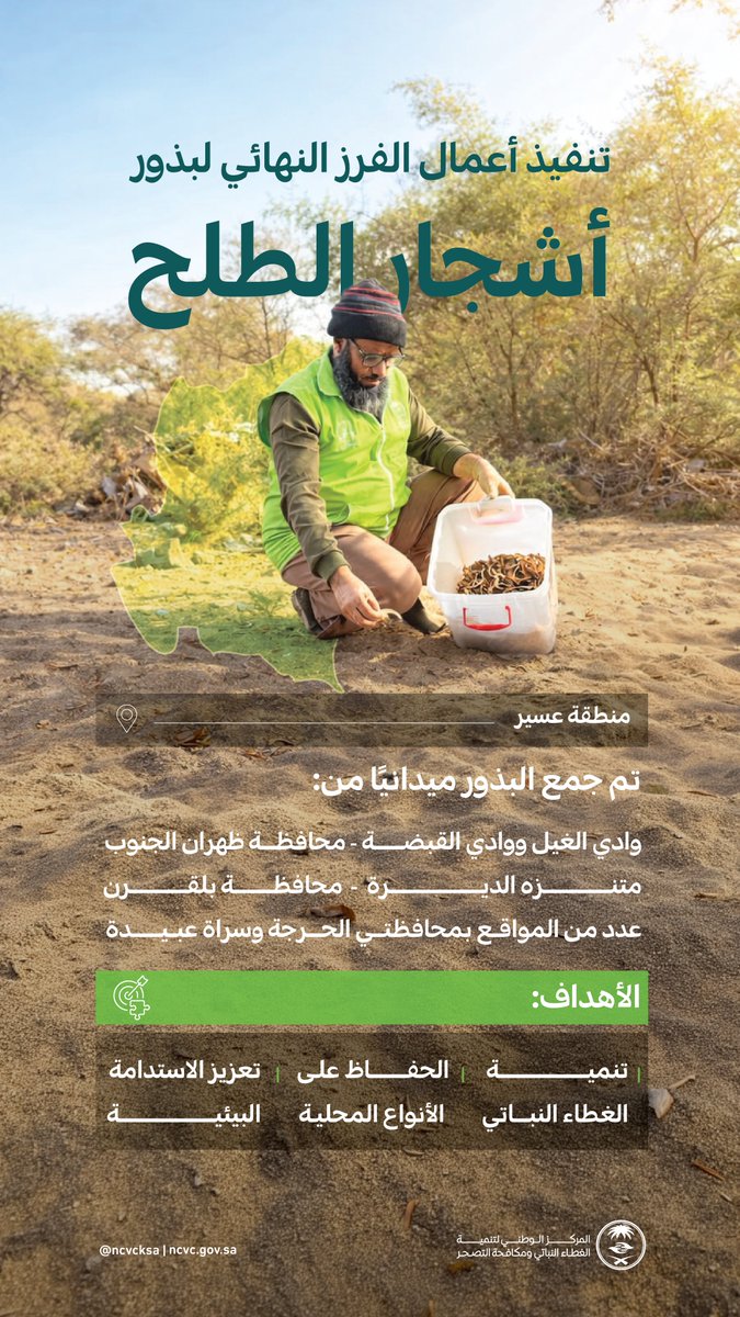 المركز الوطني لتنمية الغطاء النباتي ومكافحة التصحر (@ncvcksa) / Posts / X