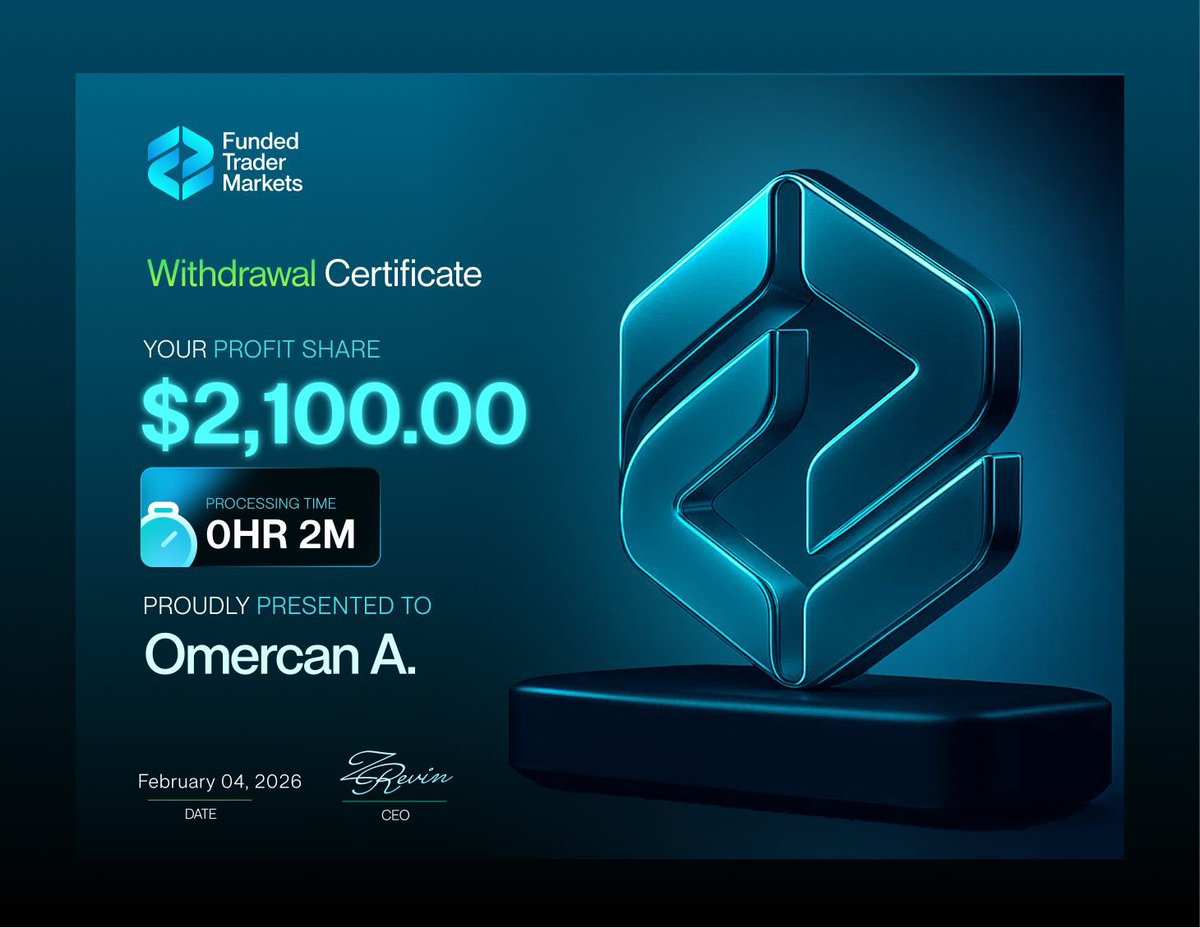 100k funded hesaptan $3000 a yakın bir kâr etmiştim çekme talebinde bulundum sağolsunlar 2 dakikada gönderdiler. 

Firma son zamanlarda kullandığım en iyi firmalardan challenge çeşitliliği çok fazla payout süreci çok hızlı. Diğer hesaplarımdan da yakında birkaç payout çekeceğim