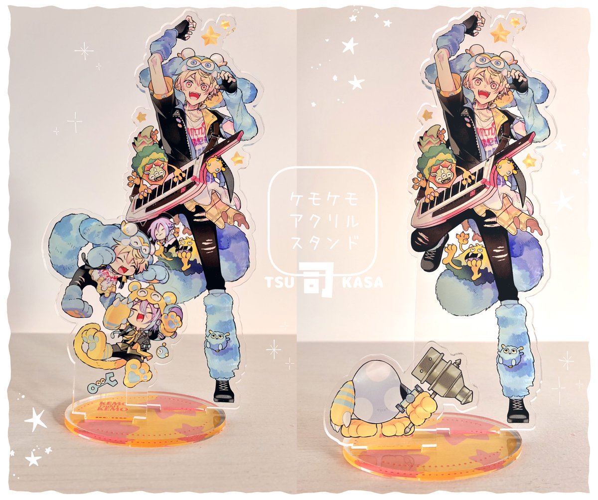 2/8巡ステで頒布予定の
フレーム付アクスタ2種です🎈🌟🐾

180mm×130mm