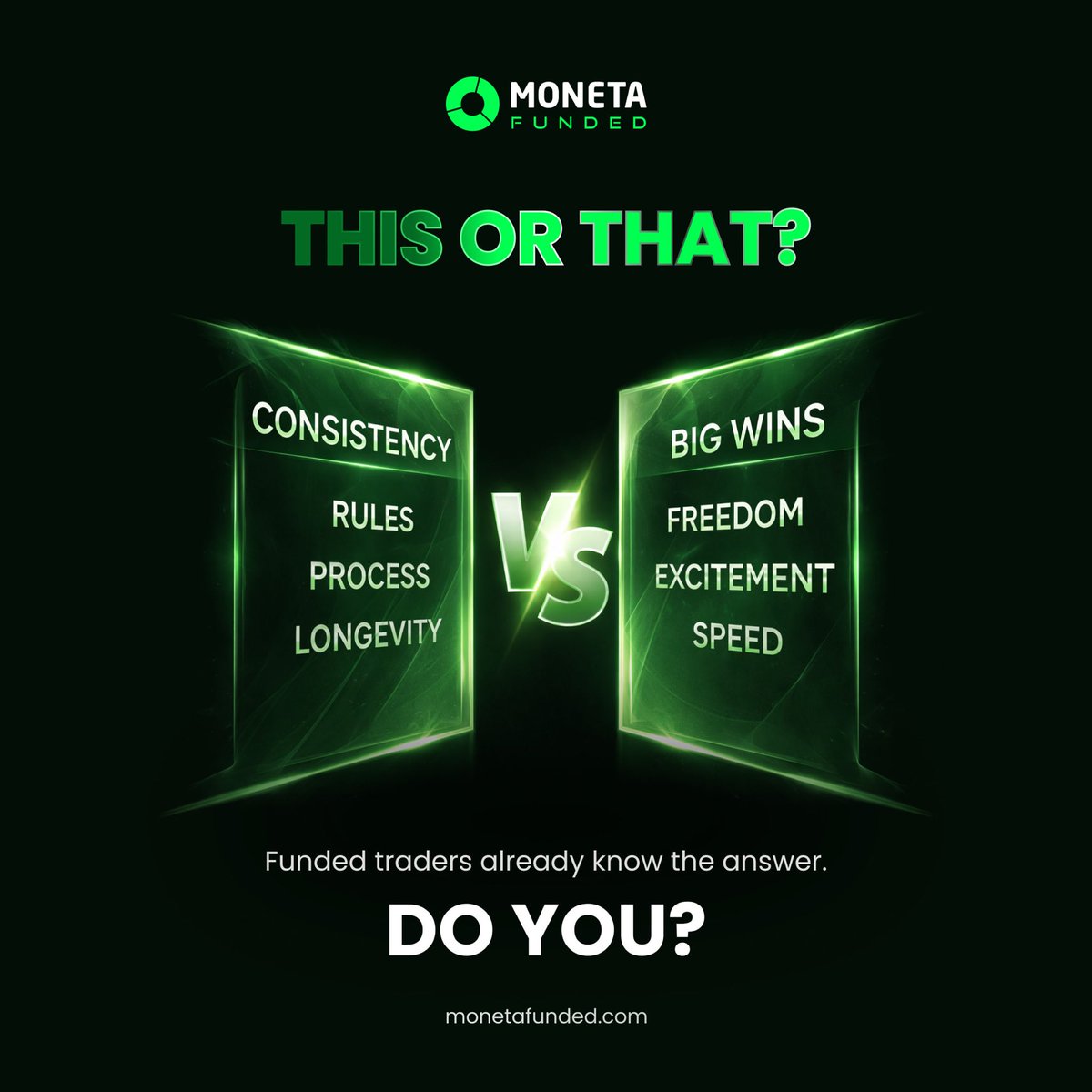 Every trade is a choice.

The traders who get (and stay) funded choose consistency every time.

Which side are you on?