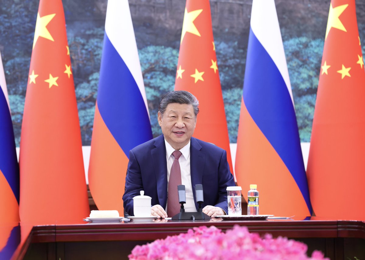 During the virtual meeting with Russian President Putin, President Xi noted that as responsible major countries and permanent members of the U.N. Security Council, China and Russia are duty-bound to pool global efforts to firmly uphold fairness and justice, firmly defend the