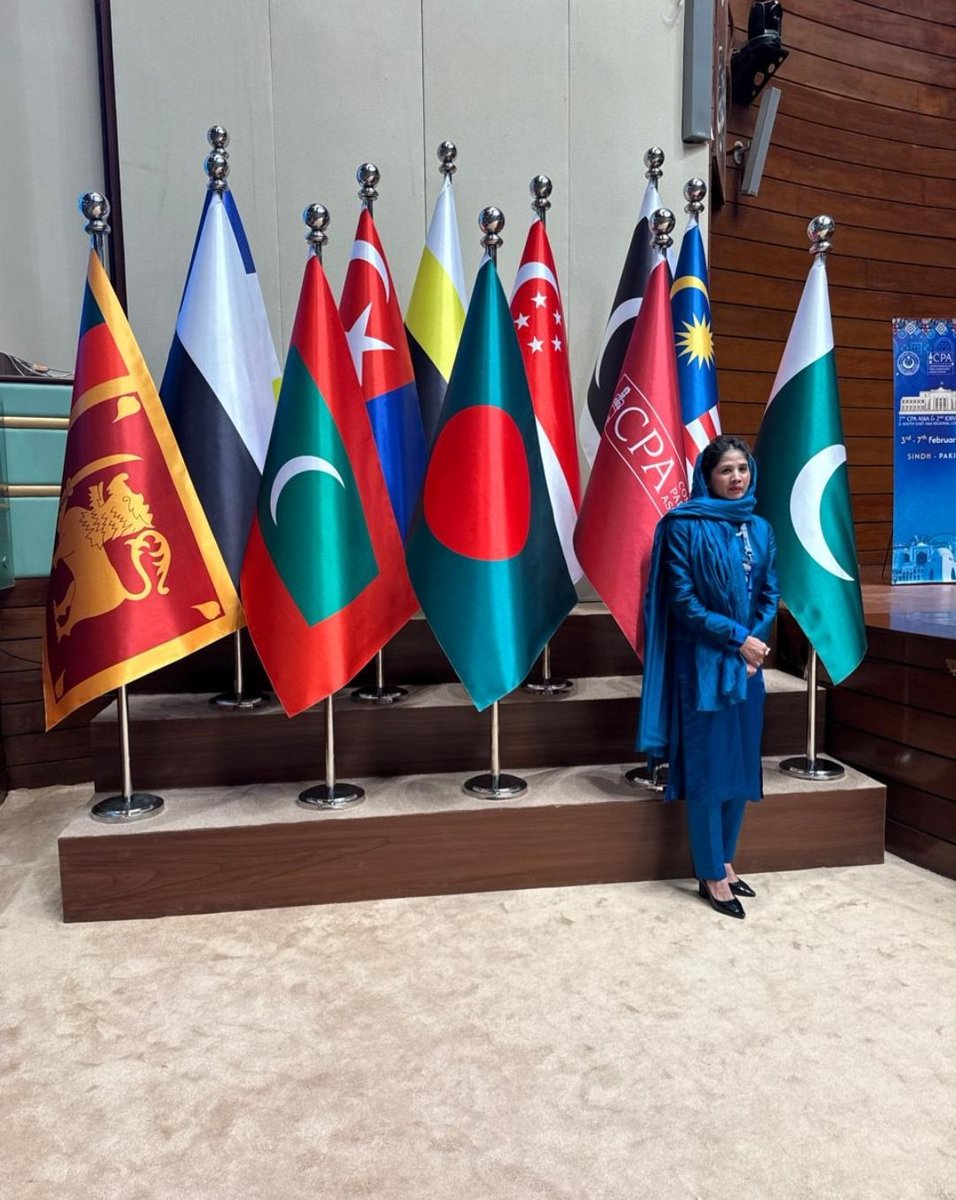SajalNeha's tweet photo. The 7th CPA Asia Regional Conference &amp; 2nd Joint CPA Asia &amp; South-East Asia Regional Conference, proudly hosted by the Sindh Assembly. 
Chairman @BBhuttoZardari continued focus on development remains central, #sindhgovernment provided it. MPA @RoomaMatto also attended conference. https://t.co/p6UHdNvBel