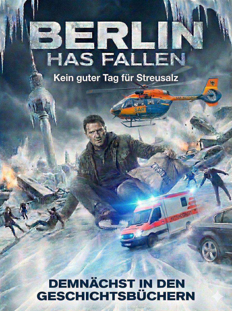 Berlin liegt auf Eis.
Was denkt Ihr, passt das Bild?

#Berlin #Eis #Streusalz