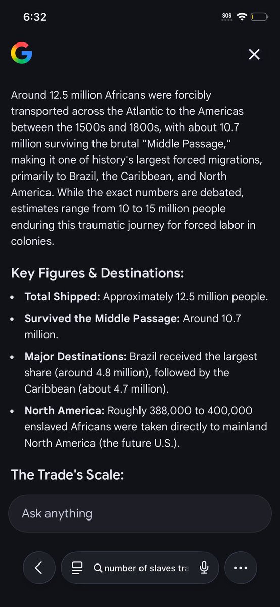 GORESEEEEE's tweet photo. @MrsEvans916 @brownhoneymuse Says Most where taken to the Caribbean and South America the numbers don’t add up, if you look at it deeper with actual data and time frames most slaves died and all this is fabricated https://t.co/SXSsjeK0Ii