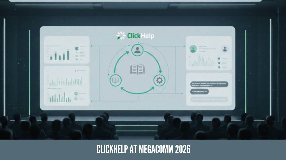 🚀 Excited to announce ClickHelp at <a href="/megacomm/">MegaComm</a>  2026!
At our session you'll learn how AI-driven docs reveal user pain points, uncover product issues, and guide improvements.
The details about our talk here👉 tinyurl.com/2932k8dk
#MegaComm2026 #ClickHelp #AI #UX   #Documentation