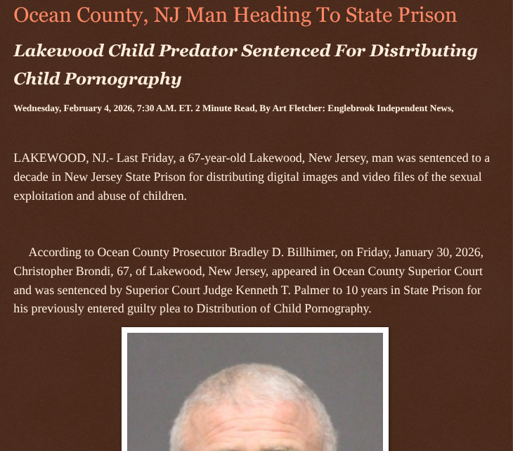 ArtFletcher9's tweet photo. Ocean County, NJ Man Heading To State Prison https://t.co/bs3xX59Asv via @Englebrooknews #NewJersey #CrimeNews #Oceancountynj #lakewoodnj #childpredator #state #peison #distribution #childpornography @wireless_step @HRG_Media @LodiNJNews @Fordmb1953 @SarahGeving1 @Shannon96574094 @Daytobehappy @janninereid1 @gator4kb18 @MichelleF_35 @TrumpWasRite2 @KathyKbrose @RobGerundo @JimBobW49