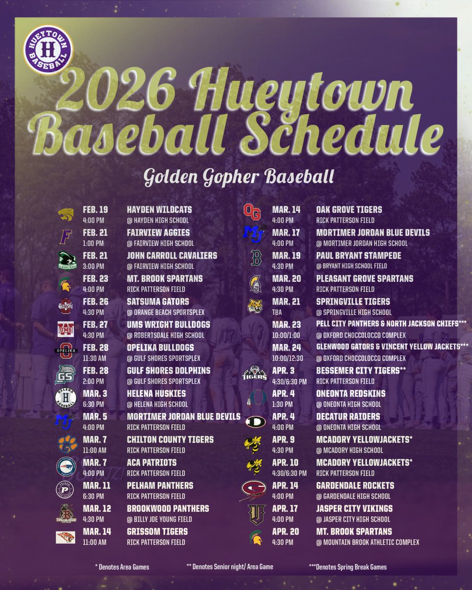 Hueytown HS Baseball tweet media