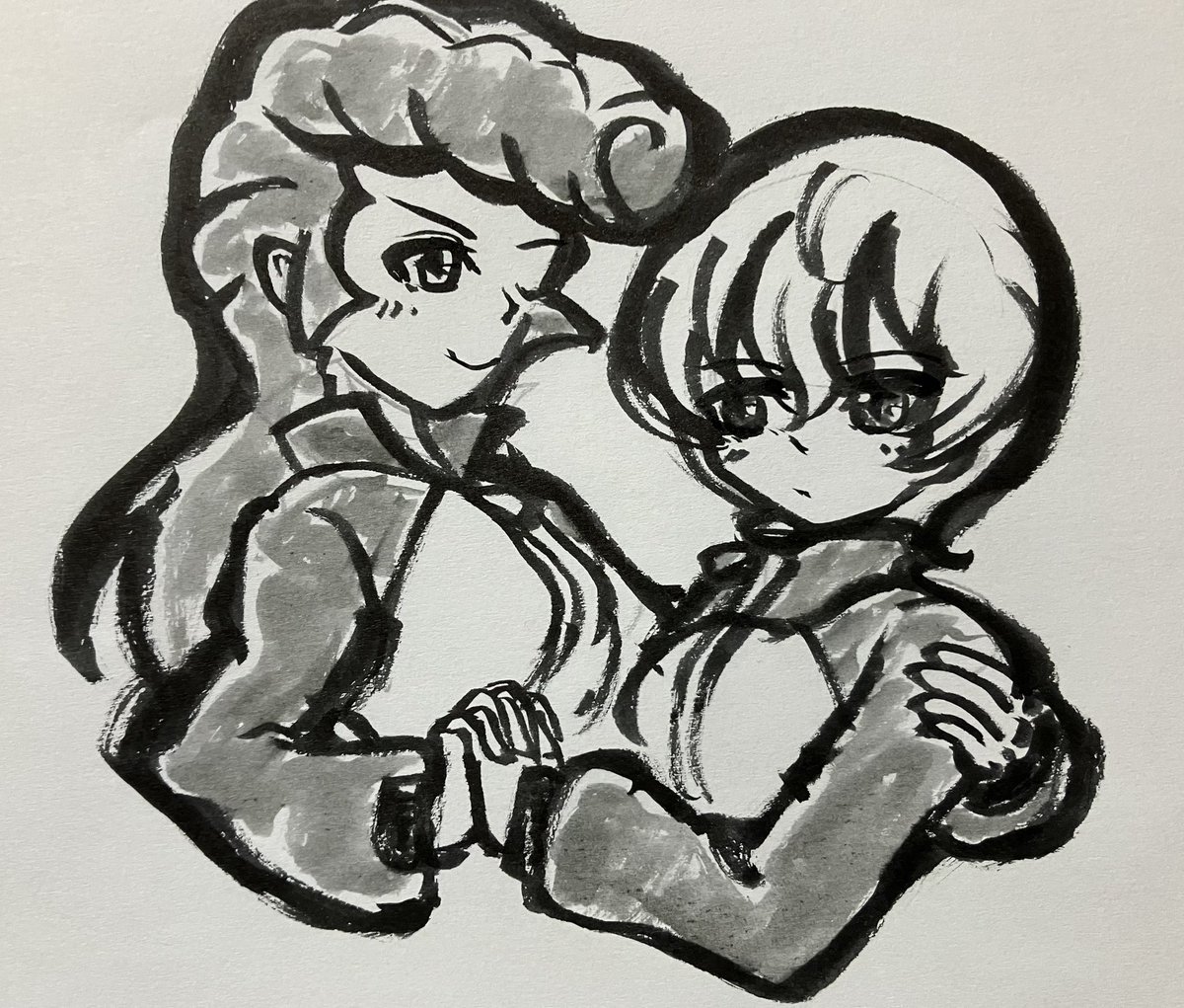 アナログ絵です
ユリヨコです