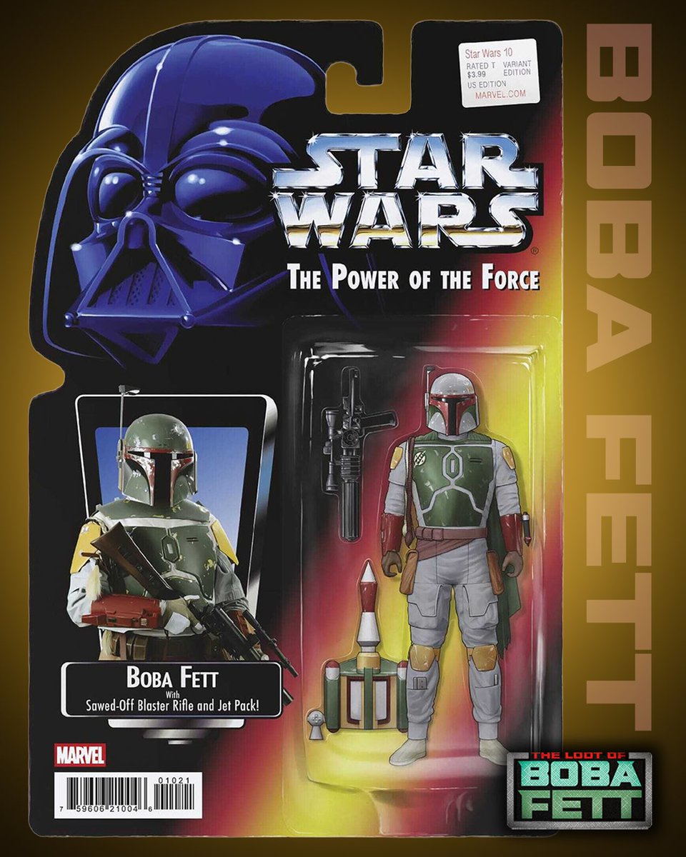 bobafettloot's tweet photo. 🟢 Cuando el cómic y el plástico hablan el mismo idioma. 🟢
Penguin Random House Comics ha anunciado el n° 10 de #StarWars con una portada variante de figura de acción ilustrada por John Tyler Christopher con un #BobaFett, claramente inspirado en la era #ThePowerOfTheForce. https://t.co/bR9P1WhW4o