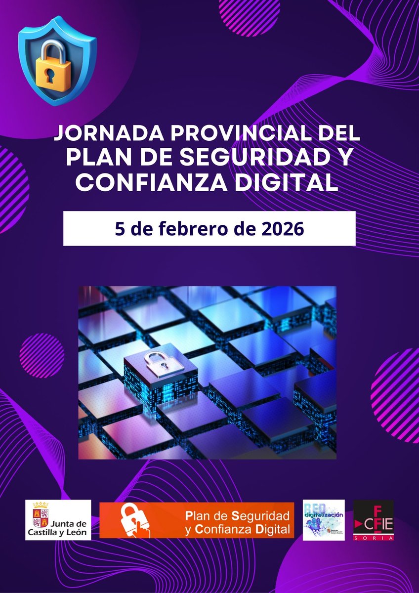 🔐💻 “Promoviendo un uso seguro y responsable de la tecnología en educación”
¡Todo preparado!🚀
Mañana celebramos la Jornada del Plan de Seguridad y Confianza Digital.
Una cita para reflexionar y avanzar hacia una ciudadanía digital segura

#FormaciónCyL #ticyl <a href="/educacyl/">Educación JCyL</a>