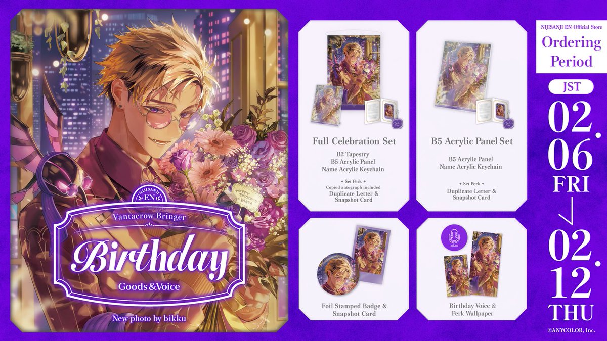 🍎#RingosTT_GO | WTS LFB NJSJ GO PH 🍎

PRE-ORDER: Vantacrow Bringer Goods 2025

DOO/DOP: 02/10/26 | RELEASE: 04/2026
ETA🇵🇭: 1-2 months after release

1. Full Celebration Set 
    PRICE: ₱5,100.00 + ssf / MIN DP: ₱4,000.00

2. B5 Acrylic Panel Set
    PRICE: ₱3,500.00 + SSF/