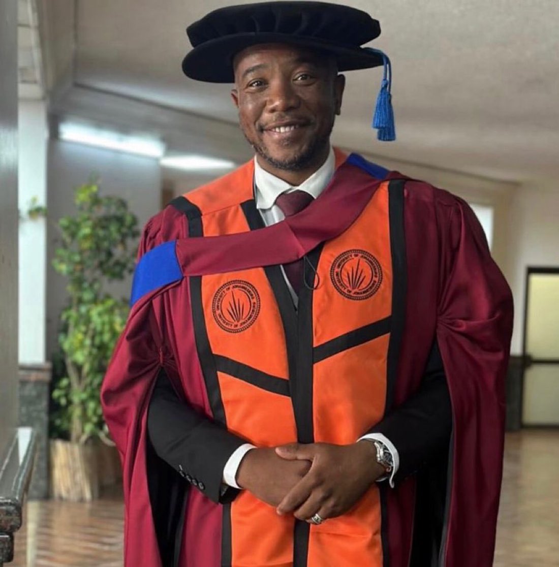 I walked forward to a Phd.