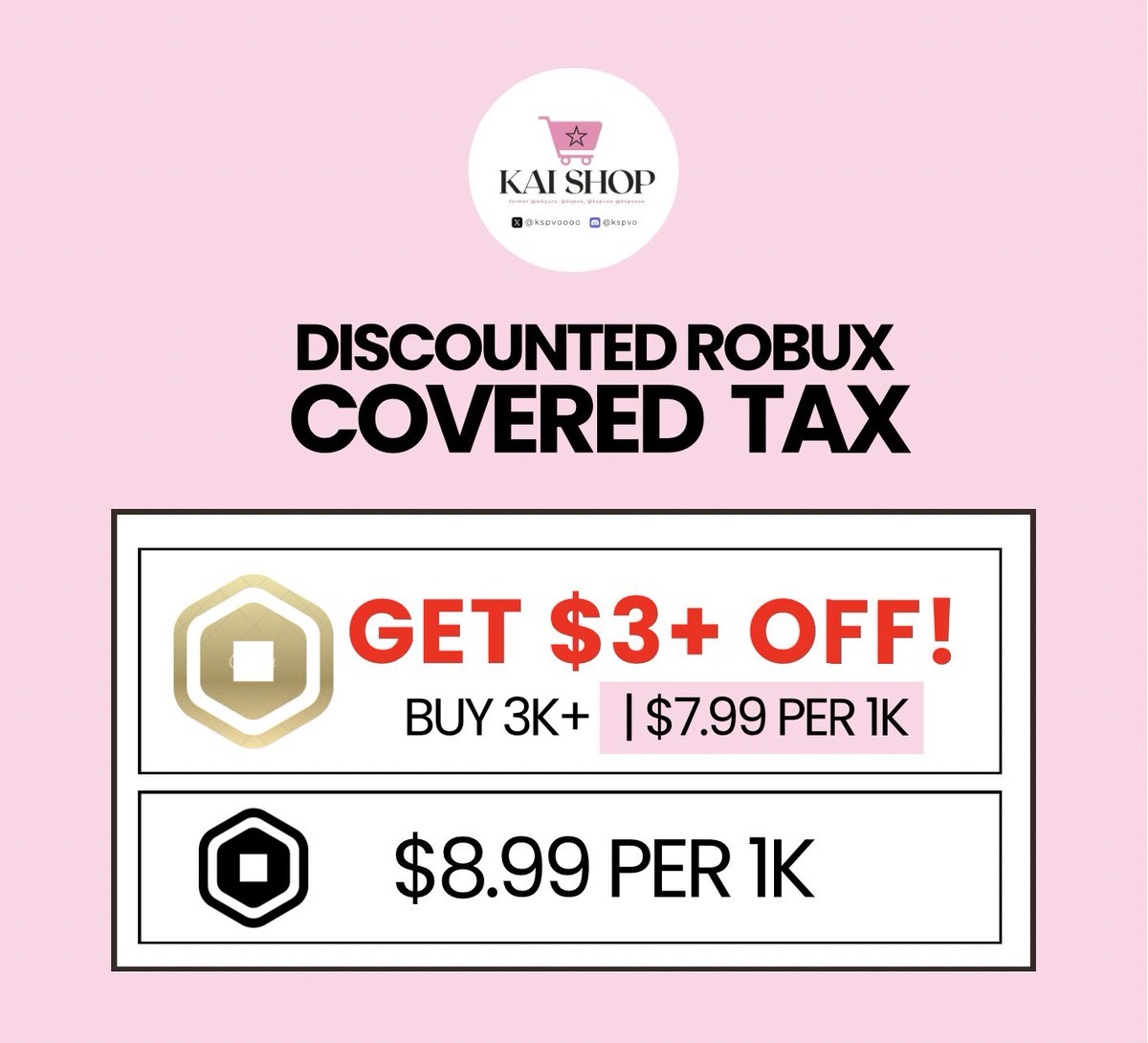 💰FS DISCOUNTED ROBUX COVERED TAX

$7.99 PER 1K CT (if 3K+)
$8.99 PER 1K CT

💳 FOR: Gcash / Paypal / Cash App / Remitly / Wise / Apple Pay

📩 DM ME NOW! — KAI SHOP <a href="/kspvoooo/">KAI SHOP | OPEN! ☆ 400+ PROOFS</a>