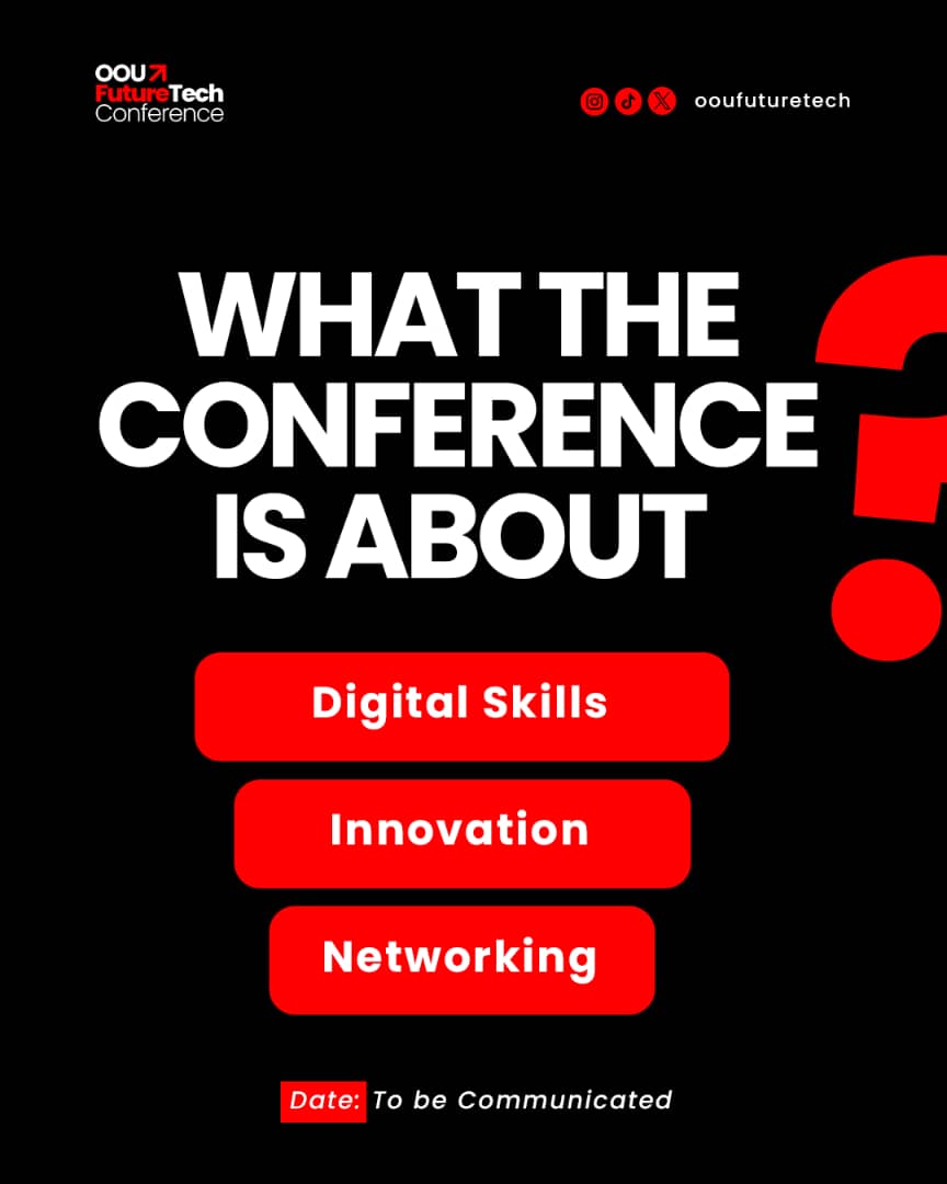 OOU FutureTech Conference 🟥 tweet media