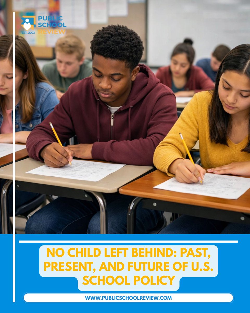 No Child Left Behind changed U.S. education—and its legacy remains 📊🏫
ESSA still requires annual testing, state report cards &amp; accountability.

Are parents using this data when choosing schools?
publicschoolreview.com/blog/no-child-…

#EducationPolicy #PublicSchools #ParentGuide 📘📈